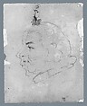 Two Profiles, Possibly of John Adams, James Sharples (ca. 1751–1811), Pastel on gray laid paper, American